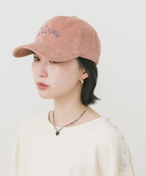 SMELLY（スメリー）の「vacationコーデュロイキャップ（キャップ・レディース・BRN/NVY/PNK・-）」の21枚目の写真
