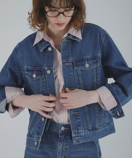 URBAN RESEARCH Sonny Label（アーバンリサーチサニーレーベル）の「オーセンティックデニムショートジャケット（デニムジャケット・レディース・インディゴ/ライトインディゴ・Free）」の14枚目の写真
