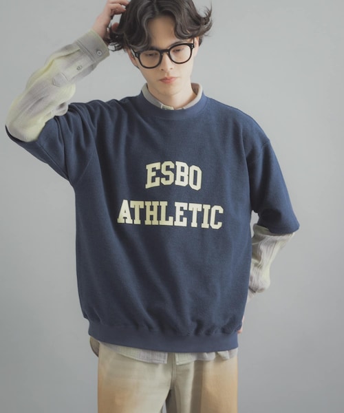 SENSE OF PLACE by URBAN RESEARCH（センスオブプレイスバイアーバンリサーチ）の「カレッジスウェットショートスリーブTシャツ（スウェット・メンズ・GRAY/NAVY/RED・M/L）」の19枚目の写真