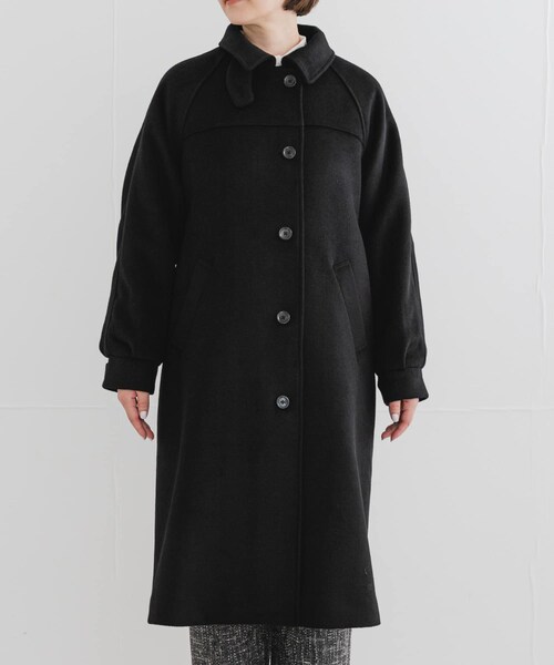 URBAN RESEARCH ROSSO（アーバンリサーチロッソ）の「F by ROSSO　『UR TECH』ビーバーステンカラーロングコート（ステンカラーコート・レディース・BROWN/BLACK・Free）」の12枚目の写真