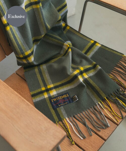 URBAN RESEARCH DOORS(アーバンリサーチドアーズ)の「『一部別注カラー』TWEED MILL Lambswool Stole(マフラー・レディース・Scone CHK/BLU/GRN/CHOCOLATE/McKeller/別注C/GRY/別注T/CHK・Free)」の6枚目の写真