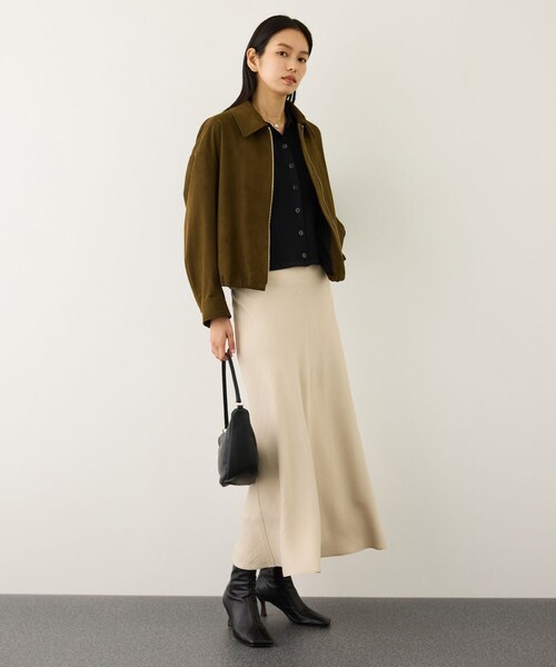 ROPE'(ロペ)の「ポロニットカーディガン/イージーケア(カーディガン/ボレロ・レディース・ブラック/ベージュ/ピンク・F)」の12枚目の写真