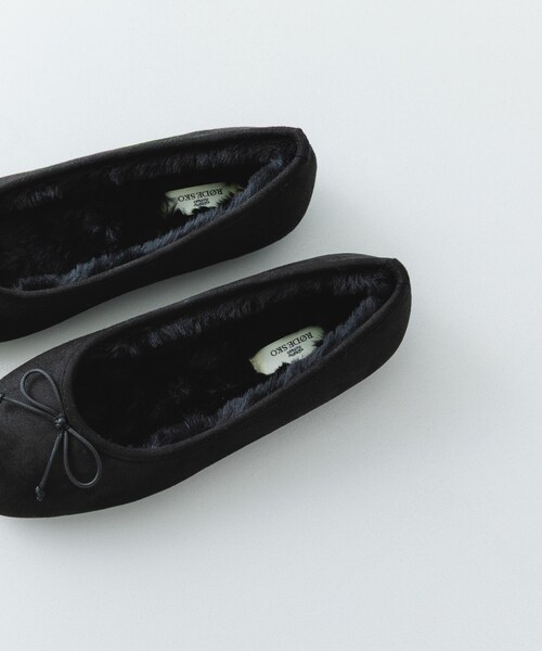 RODE SKO（ロデスコ）の「撥水フラッフィーバレエシューズ（バレエシューズ・レディース・BLACK/DARK BROWN/MOCHA・36/37/38/39）」の9枚目の写真