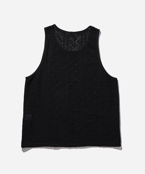 Saturdays NYC(サタデーズ ニューヨークシティ )の「Gabriel Cotton Mesh Tank(タンクトップ・メンズ・オフホワイト/ブラック・L/M/S/XS/XL)」の12枚目の写真