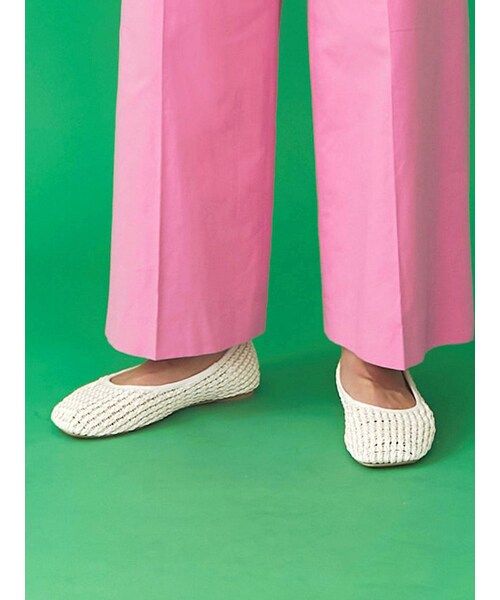 Ungrid（アングリッド）の「透かし編みフラットシューズ（その他シューズ・レディース・オフホワイト/ブラック/キャメル・S/M/L）」の5枚目の写真