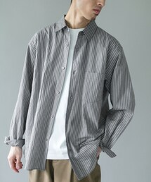 URBAN RESEARCH DOORS | ライトウェイトストライプレギュラーカラーシャツ(シャツ/ブラウス)