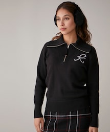 ROPE' | ハーフジップ長袖ニットプルオーバー(ニット/セーター)