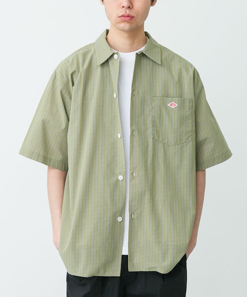 URBAN RESEARCH DOORS(アーバンリサーチドアーズ)の「DANTON SHORT SLEEVE SHIRTS(シャツ/ブラウス・メンズ・GRN×YLW/BLU×WHT・40/42/44)」の1枚目の写真