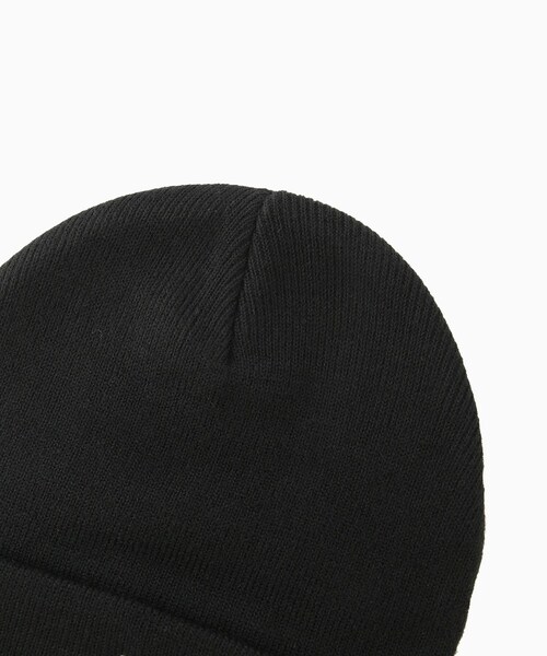 ADAM ET ROPE'（アダムエロペ）の「【WALK IN PARIS/ウォーク イン パリス】Black signature beanie（ニットキャップ/ビーニー・メンズ・ブラック・F）」の4枚目の写真