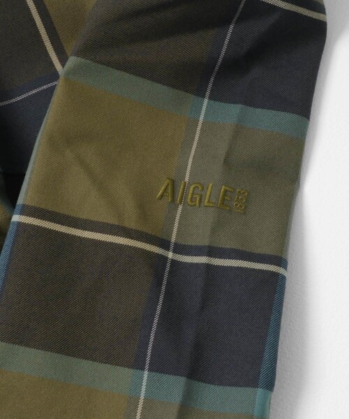 THE GOODLAND MARKET（ザグッドランドマーケット）の「AIGLE　透湿防水 チェックパターンロングジャケット（テーラードジャケット・レディース・TERRA・34/36/38）」の10枚目の写真