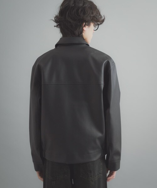 SENSE OF PLACE by URBAN RESEARCH（センスオブプレイスバイアーバンリサーチ）の「FLジップブルゾン（ブルゾン・メンズ・BLACK/GREIGE・M/L）」の4枚目の写真