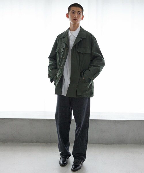 URBAN RESEARCH（アーバンリサーチ）の「new basic NYLON TYPE M-47 JACKET（テーラードジャケット・メンズ・KHAKI/BLACK・M/L）」の16枚目の写真