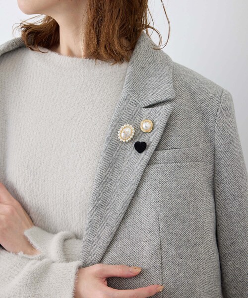 ROPE' PICNIC（ロペピクニック）の「ボタンピンブローチセット（ブローチ/コサージュ・レディース・ゴールド/ゴールド系・F）」の7枚目の写真