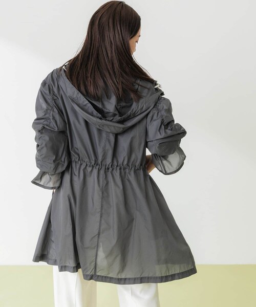 URBAN RESEARCH Sonny Label（アーバンリサーチサニーレーベル）の「SLAB Sheer Blouson（テーラードジャケット・レディース・ブルー/ベージュ/チャコール・FREE）」の5枚目の写真