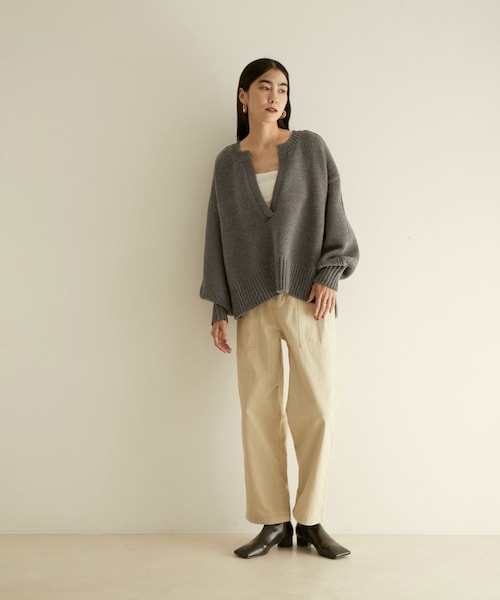 ADAM ET ROPE'（アダムエロペ）の「【WEB限定】アルパカ混キーネック