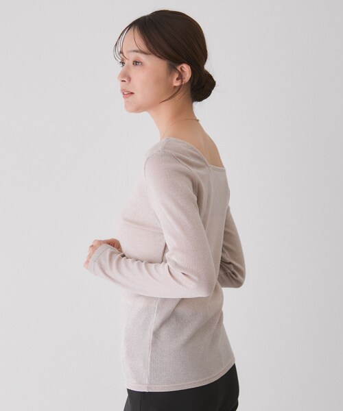 Jayro(ジャイロ)の「前後2WAYラメプルオーバー(Tシャツ/カットソー・レディース・ブラック/ブラック系/ベージュ/シルバー・M)」の20枚目の写真