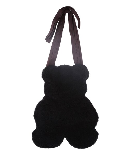 merry jenny（メリージェニー）の「ボアteddyトート（ハンドバッグ・レディース・アイボリー/ブラック/ブラウン・F）」の2枚目の写真