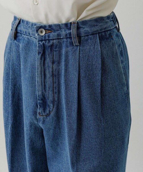ADAM ET ROPE'(アダムエロペ)の「ワイド イージー ブリーチ デニムパンツ / ADAM ET ROPE' JEANS -GRID-(デニムパンツ・レディース・ブルー系・L/M)」の8枚目の写真