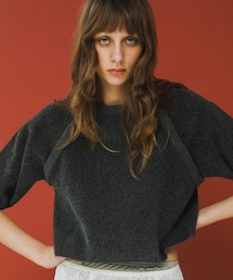 LAATO | jacquard shortsleeve knit(ニット/セーター)