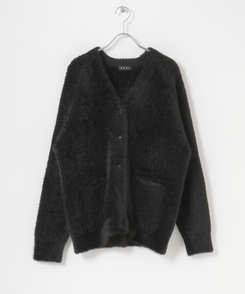 EKAL（エカル）の「OCTAカーディガンジャケット（カーディガン/ボレロ・レディース・ブラック/グレー・One）」の13枚目の写真