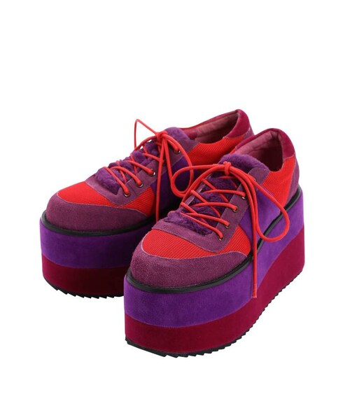 PAMEO POSE（パメオポーズ）の「CHIMERA SHOES（スニーカー・レディース・ブラック/イエロー/パープル・36/38/40/42）」の6枚目の写真