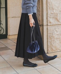 URBAN RESEARCH DOORS | 『UR TECH SMOOTHLUXE』片ヒダプリーツスカート(スカート)