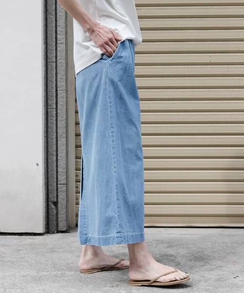 URBAN RESEARCH DOORS（アーバンリサーチドアーズ）の「FORK&SPOON　綿麻デニムスカート（デニムスカート・レディース・USED/ONEWASH・1/2）」の8枚目の写真
