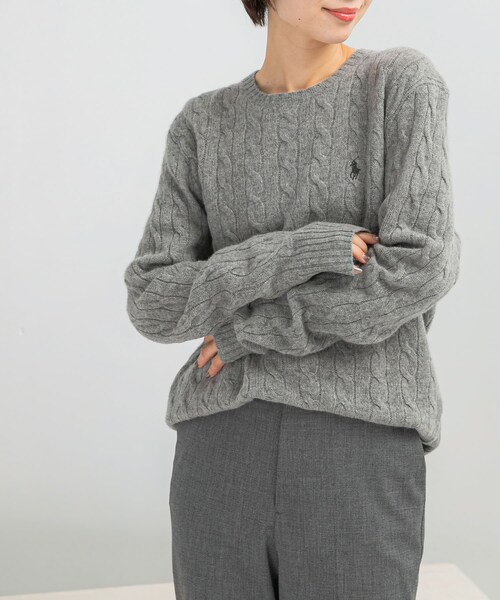 URBAN RESEARCH ROSSO（アーバンリサーチロッソ）の「POLO RALPH LAUREN　WOOL CASHMERE KNIT（ニット/セーター・レディース・NAVY/GREY/BROWN・S/M）」の12枚目の写真