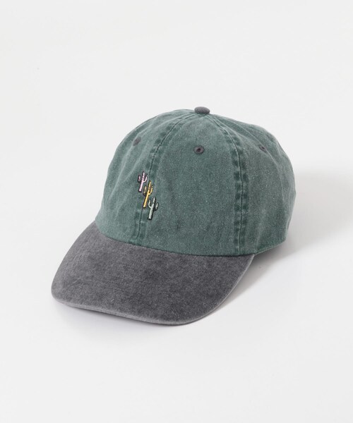 URBAN RESEARCH(アーバンリサーチ)の「SEVEN BY SEVEN BI-COLOR COTTON CAP -Cactus + Logo Embroidery-(キャップ・メンズ・010 Black/140 Green/70Burgundy/150 Orange・Free)」の8枚目の写真