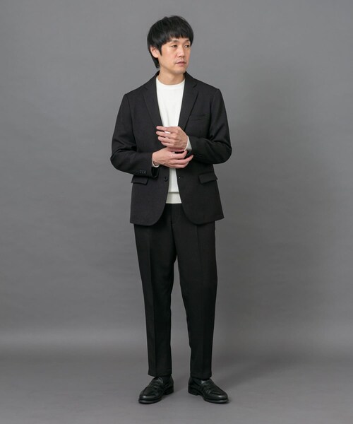 URBAN RESEARCH DOORS(アーバンリサーチドアーズ)の「LIFE STYLE TAILOR ブラッシュドツイルストレッチパンツ(スラックス・メンズ・BLACK/BRN KHAKI/GRAY・S/M/L/XL)」の9枚目の写真