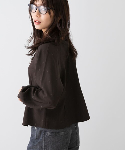 URBAN RESEARCH ROSSO（アーバンリサーチロッソ）の「F by ROSSO　ハート刺繍2WAYブラウス（シャツ/ブラウス・レディース・GRAY/BROWN・Free）」の11枚目の写真