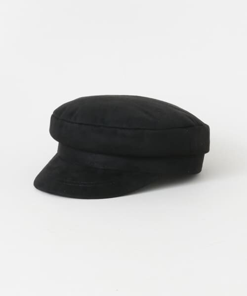URBAN RESEARCH Sonny Label（アーバンリサーチサニーレーベル）の「スェードマリンキャップ∴（キャスケット・レディース・ブラック/キャメル・one）」の3枚目の写真