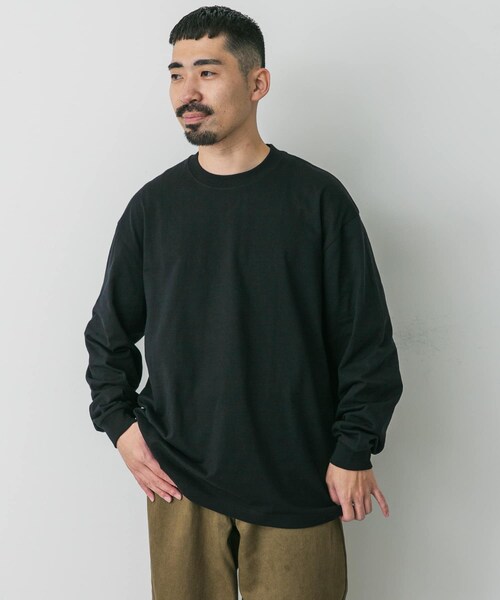 URBAN RESEARCH DOORS(アーバンリサーチドアーズ)の「『別注』HANES×DOORS BEEFY-T DOORS FIT LONG-SLEEVE(Tシャツ/カットソー・メンズ・ホワイト/グレー/ダークグレー/ブラック/ネイビー・M/L/XL/XXL)」の22枚目の写真