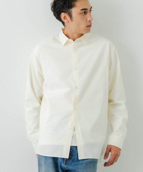 URBAN RESEARCH（アーバンリサーチ）の「Typewriter Washed Shirts（シャツ/ブラウス・メンズ・OFF/BEIGE/BROWN/NAVY・M/L）」の6枚目の写真