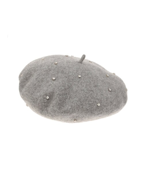 RESEXXY（リゼクシー）の「ビジューポイントベレー帽（ハンチング/ベレー帽・レディース・ホワイト/グレー/ブラック・F）」の5枚目の写真