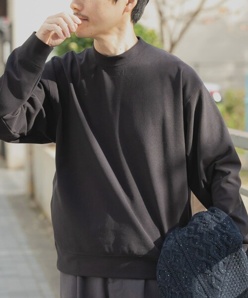 ITEMS URBANRESEARCH（アイテムズ アーバンリサーチ）の「360°stretch起毛トップス（スウェット・メンズ・OFF/BRN/BLK・M/L）」の21枚目の写真