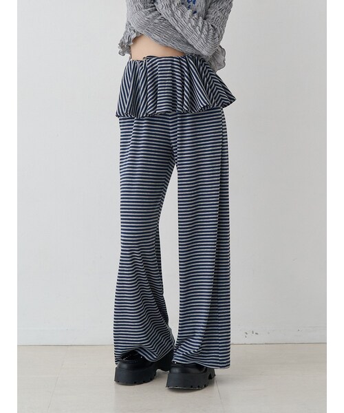 jouetie（ジュエティ）の「スカートドッキングカットパンツ【セットアップ対応】（その他パンツ・レディース・ミックス/オフホワイト/グレー/ネイビー・M）」の15枚目の写真