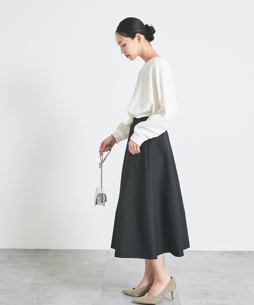 URBAN RESEARCH ROSSO（アーバンリサーチロッソ）の「シアージャガードフォルムスカート（スカート・レディース・BEIGE/BLACK・36/38）」の7枚目の写真