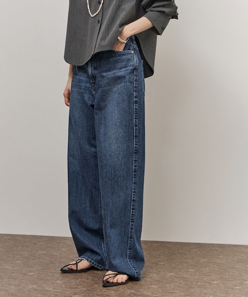 ADAM ET ROPE'（アダムエロペ）の「【upper hights（アッパー ハイツ）】THE GARNET（デニムパンツ・レディース・ネイビー/ブルー・22/23/24/25）」の7枚目の写真