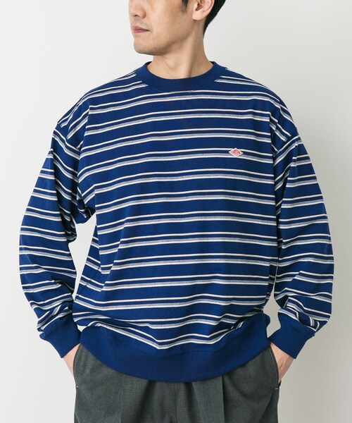 URBAN RESEARCH DOORS（アーバンリサーチドアーズ）の「DANTON　SWEAT T-SHIRTS（スウェット・メンズ・NVY×BGE/GRY×RED/YLW×WHT・L/XL）」の4枚目の写真