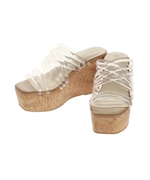 MERCURYDUO | クリアチューブウェッジサンダル(サンダル)