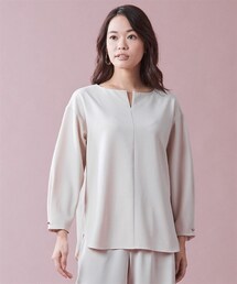 7days Life Styling | 【レディーススーツ】セットアップ対応ブラウス(上下別売・すごく伸びる多機能変り織リスピィシリーズ)(シャツ/ブラウス)