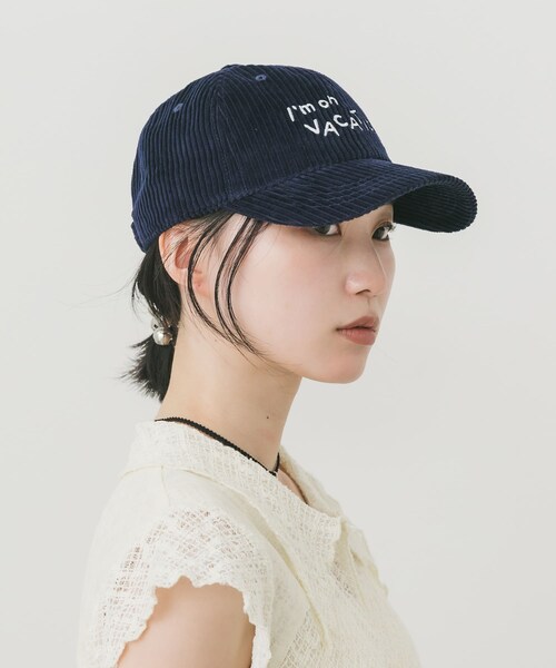 SMELLY（スメリー）の「vacationコーデュロイキャップ（キャップ・レディース・BRN/NVY/PNK・-）」の15枚目の写真