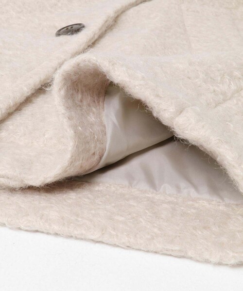 URBAN RESEARCH Sonny Label（アーバンリサーチサニーレーベル）の「ウールライクカーリーシャギーコクーンコート（テーラードジャケット・レディース・エクリュ/グレー/チャコール・FREE）」の16枚目の写真