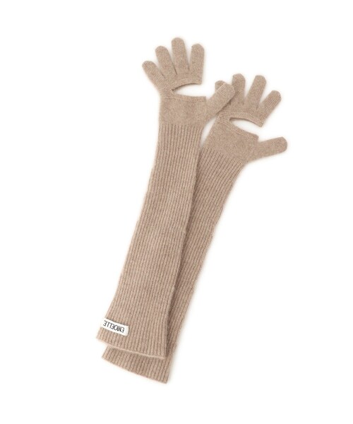 ADAM ET ROPE'（アダムエロペ）の「【EMOELLE】カシミヤロングニットグローブ（手袋・レディース・グレー系/オフホワイト/ベージュ系・F）」の18枚目の写真