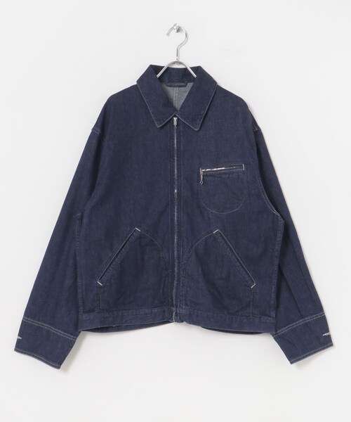 URBAN RESEARCH（アーバンリサーチ）の「blurhmsROOTSTOCK　Light oz Denim ZIP Work Jacket（デニムジャケット・メンズ・INDIGO・2/3）」の10枚目の写真