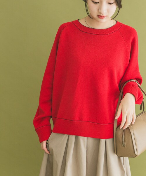 ITEMS URBANRESEARCH(アイテムズ アーバンリサーチ)の「リバーシブルスウェットライクニット(ニット/セーター・レディース・GRY×BLU/NVY×RED/YEO×BRN・FREE)」の18枚目の写真