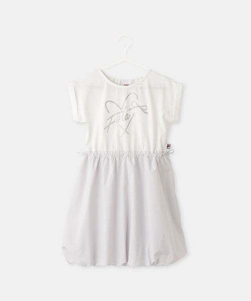 ROPE' PICNIC(ロペピクニック)の「【KIDS/キッズ】【FILA/フィラ別注】ドッキングバルーンワンピース(ワンピース・キッズ・グレー/ラベンダー系・130/140/150)」の1枚目の写真