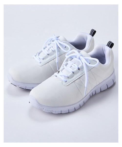 nissen（ニッセン）の「【ゆったり幅広】超軽量スポーティースニーカー（ワイズ４Ｅ）（スニーカー・メンズ・ネイビー杢×ピンク(白底)/ネイビー杢/白×白(白底)/黒×黒(黒底)・24.0cm/4E/23.5cm/4E/24.5cm/4E/25.0cm/4E/25.5cm/4E/26.0cm/4E/26.5cm/4E）」の11枚目の写真