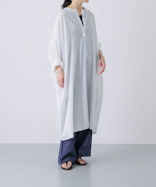 かぐれ（カグレ）の「ボイルチュニックプルオーバー（チュニック・レディース・OFF/GREGE/BLACK・FREE）」の10枚目の写真